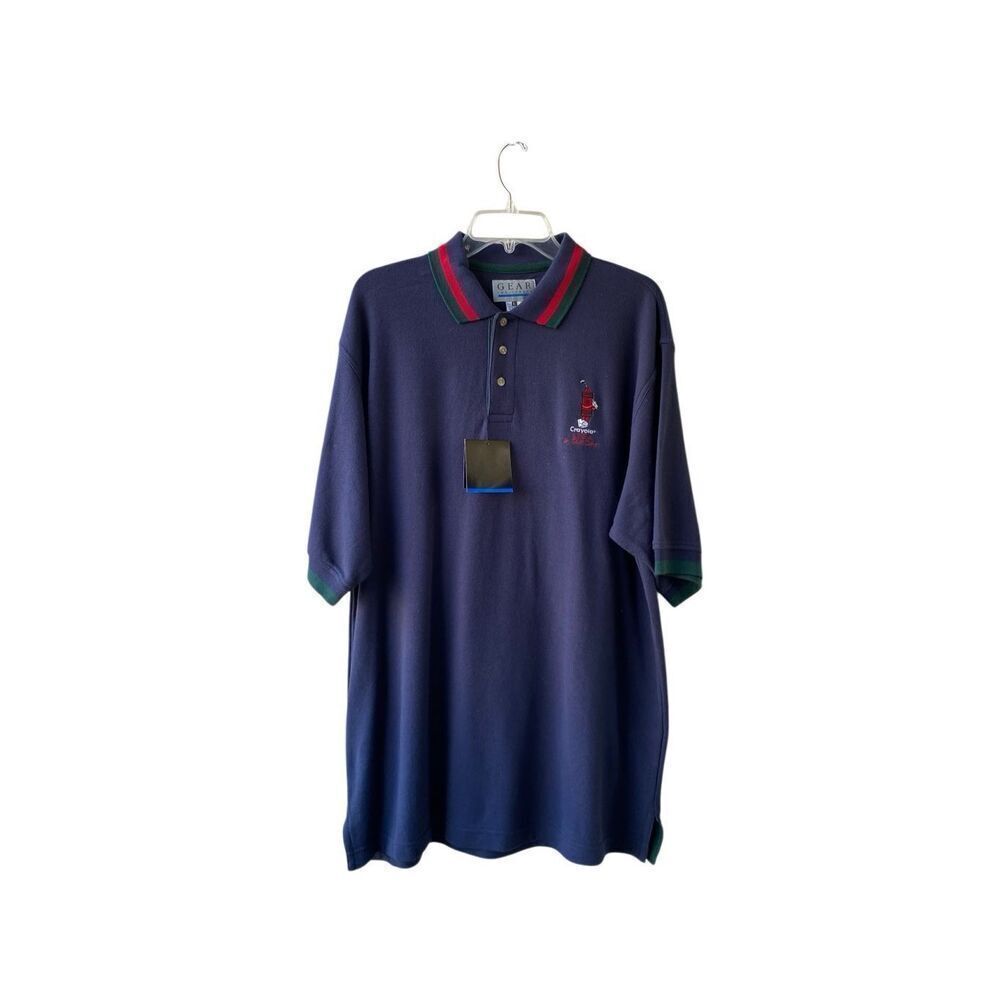 Vintage Gear For Sports Men's Crayola LPGA Jr. Pique Golf Polo Navy Large NWT